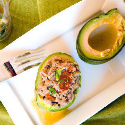 Tuna-Stuffed Avocado Halves: A Perfect Protein-Packed Snack