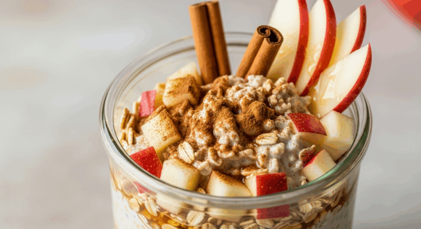 Healthy Apple Cinnamon Overnight Oats