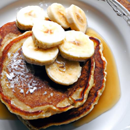 Fluffy Banana & Whole Wheat⁤ Pancakes with ‌Sugar-Free maple Bliss