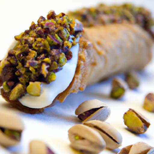 timeless Delight: Classic cannoli with Crunchy Pistachios