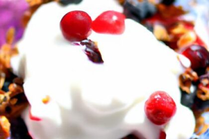 Layered Delight: Greek Yogurt Parfait with Berries & Granola