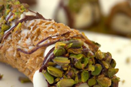 Timeless Delight: Classic Cannoli with Crunchy Pistachios