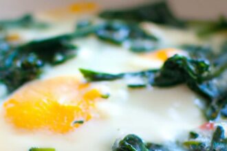 Wholesome Baked Eggs with Spinach: A Nutritious Delight