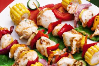 Perfectly Portable: Snack-Size Grilled Chicken Skewers Delight