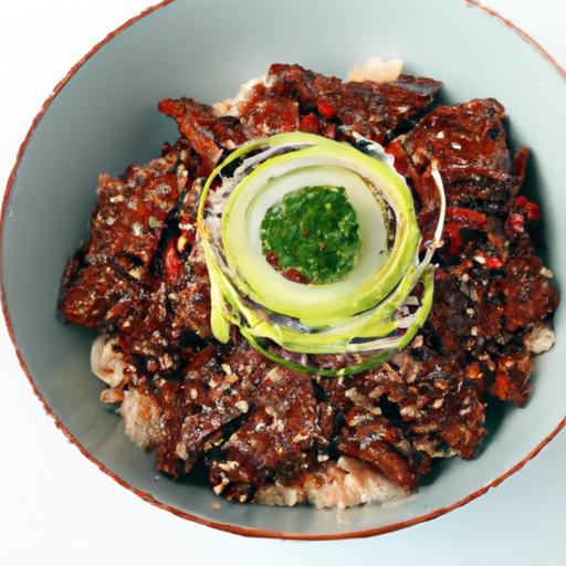 Savor Korean Beef Bowls Paired with Nutty Sesame Rice Delight