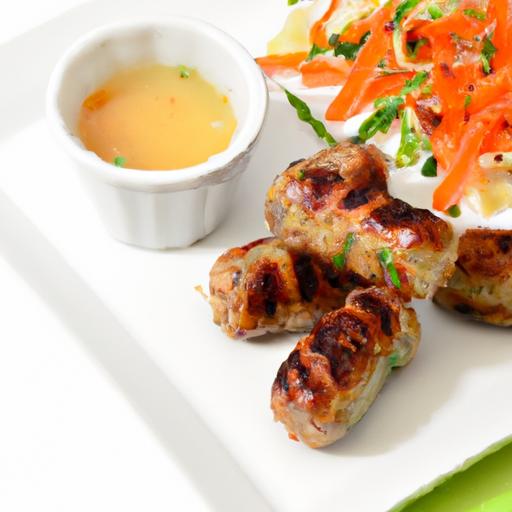 Savory Chicken Sausage Bites with‌ Zesty Dijon ⁣Mustard ⁤Twist
