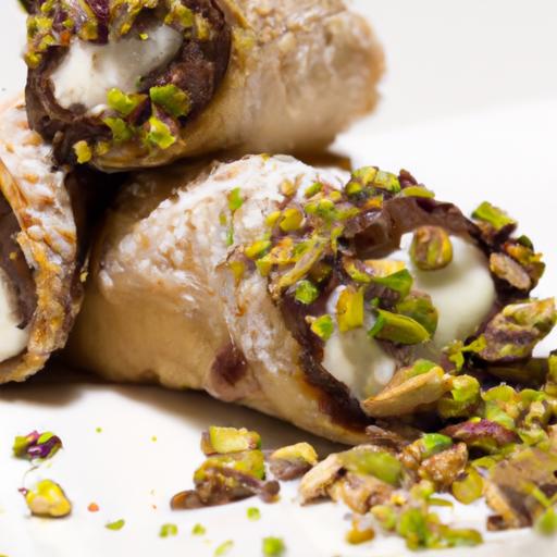 Timeless Delight: Classic ⁢Cannoli with Crunchy Pistachios