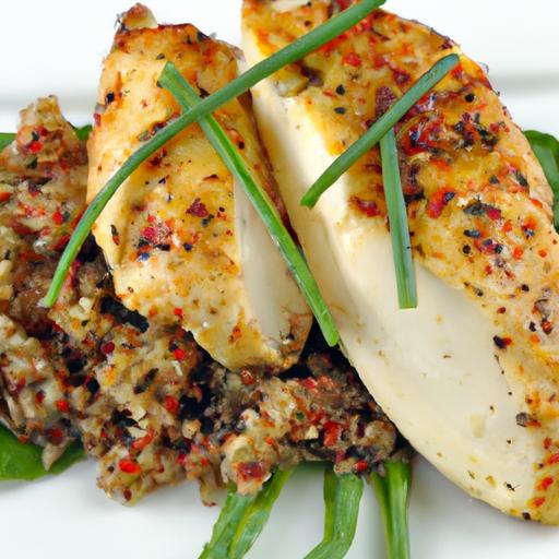 Savor Baked Herb-Crusted Chicken with Nutty Quinoa Delight