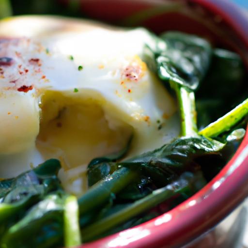 Wholesome Baked Eggs with Spinach: A Nutritious Delight