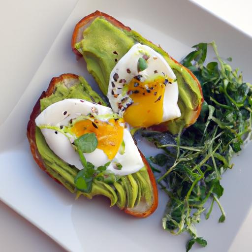 Elevate Breakfast: Poached Egg Avocado Toast with Microgreens