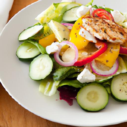 Power-Packed Greek Salad with Grilled Chicken Boosts Protein