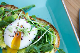Elevate Breakfast: Poached Egg Avocado Toast with Microgreens
