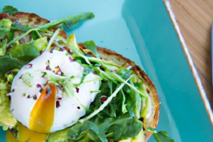 Elevate Breakfast: Poached Egg Avocado Toast with Microgreens