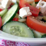 Refreshing Cottage Cheese Salad with Cucumber and Tomatoes