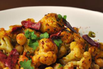Kerala-Style Chicken with Zesty Spiced Cauliflower & Chickpeas