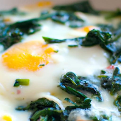 Wholesome Baked Eggs with Spinach: A Nutritious Delight