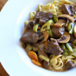 Speedy Beef Stroganoff Delight with Tender Egg Noodles