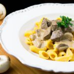 Speedy Beef Stroganoff: Creamy Comfort with Egg Noodles
