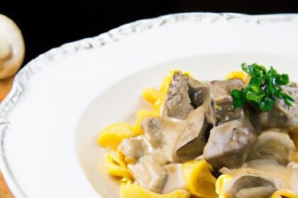 Speedy Beef Stroganoff: Creamy Comfort with Egg Noodles