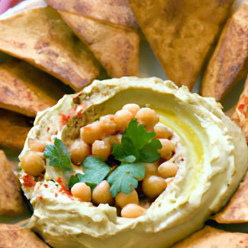 Edamame Hummus Delight: Perfect Pairing with Crispy Pita Chips