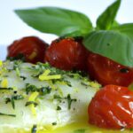 Bright Flavors: Pesto Baked Cod with Juicy Cherry Tomatoes