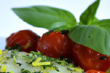 Bright Flavors: Pesto Baked Cod with Juicy Cherry Tomatoes