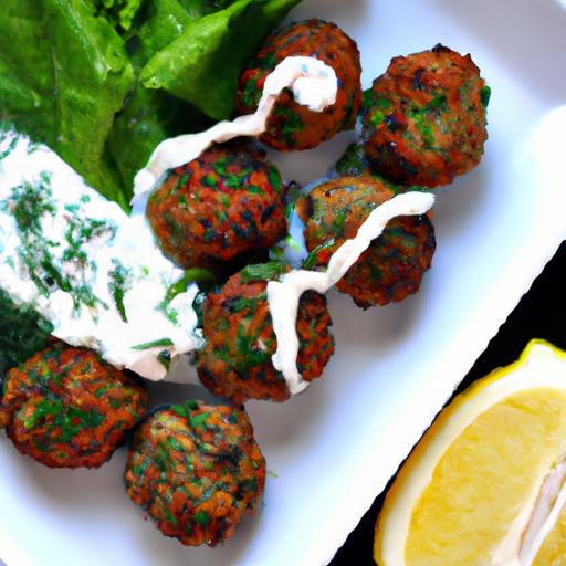 Savory Greek Turkey Meatballs paired⁤ with Zesty Tzatziki