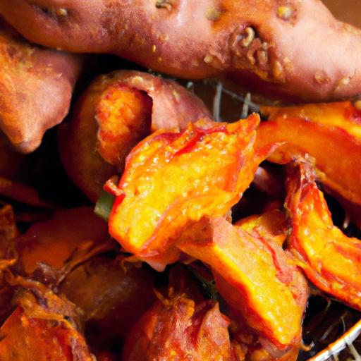 Crispy Air Fryer Korean Gochujang Sweet potatoes Recipe