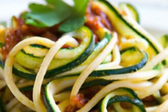 Twirl into Health: Zucchini Noodles with Savory Marinara