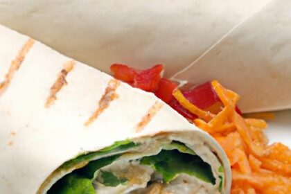 A Flavorful Twist: Turkey & Veggie Hummus Wrap Delight