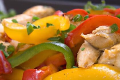 Sizzling Chicken Fajitas with Colorful Bell Peppers Recipe