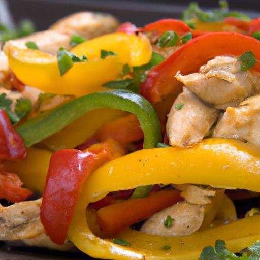 Sizzling Chicken Fajitas with Colorful Bell Peppers Recipe
