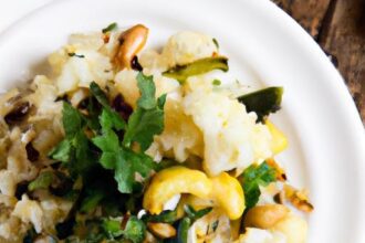 Nutty Cauliflower Rice Pilaf: A Herb-Infused Delight