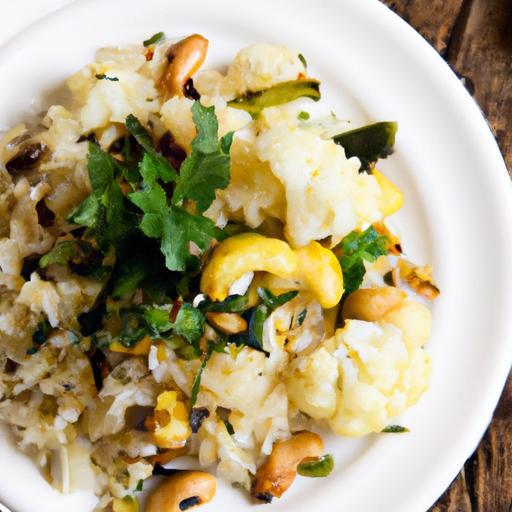 Nutty Cauliflower Rice Pilaf: A Herb-Infused Delight