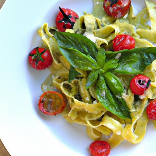 Fresh Flavors: How to Make Pesto Pasta with Cherry Tomatoes