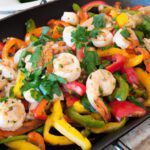 Sizzling Sheet Pan Shrimp Fajitas with Colorful Peppers