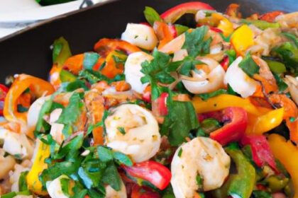 Sizzling Sheet Pan Shrimp Fajitas with Colorful Peppers