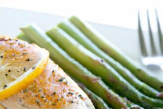 Zesty Lemon Herb Chicken with Tender Asparagus Delight