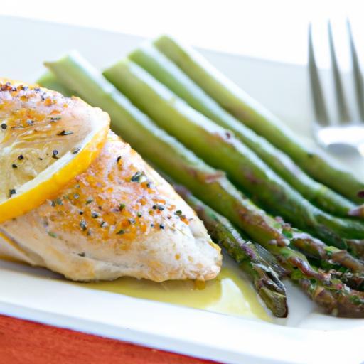 Zesty Lemon Herb Chicken with Tender Asparagus Delight