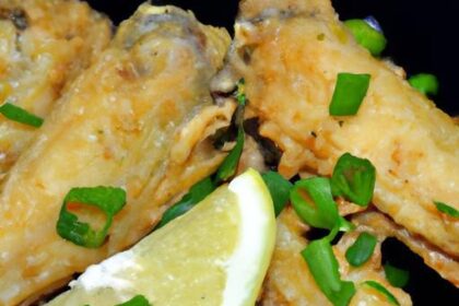 Zesty Baked Lemon Pepper Chicken Wings: Crisp and Flavorful