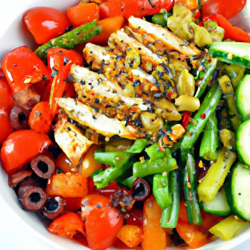 Wholesome Greek ‌Chicken Bowls: quick,⁣ Healthy & Flavorful