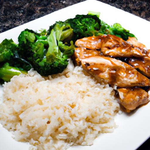 Savor Teriyaki Chicken & Rice with broccoli: A Flavorful Feast