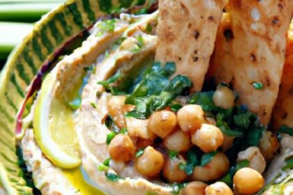 Edamame Hummus Delight: Perfect Pairing with Crispy Pita Chips