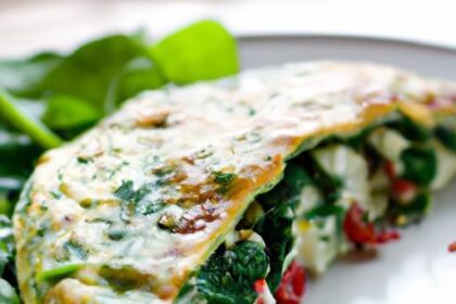 Wholesome Spinach & Feta Egg White Omelet Recipe Delight