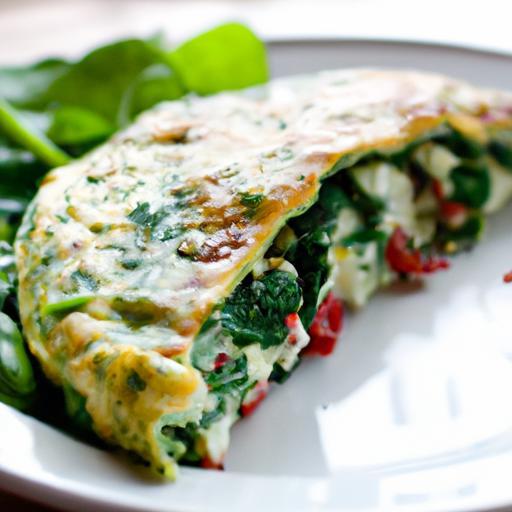 Wholesome Spinach & Feta Egg White Omelet Recipe Delight