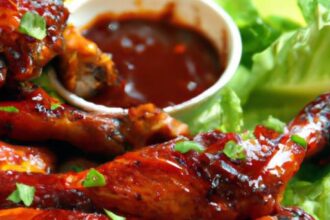 Irresistibly sticky BBQ chicken legs: a finger-licking delight