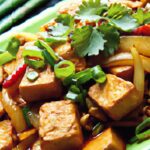 Savor the Zesty Delight: Tofu Stir-Fry with Ginger Garlic Sauce