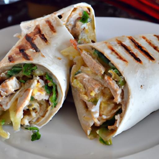 Mouthwatering Cheesy Garlic Chicken Wraps You’ll Love!