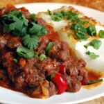 Hearty Chili Delight: Ground Beef with Enchilada Sauce