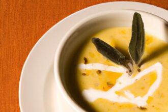 Velvety Butternut Squash Soup Infused with Fresh Sage